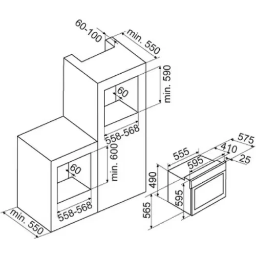 Four Émail Lisse GLEM GFL402IX